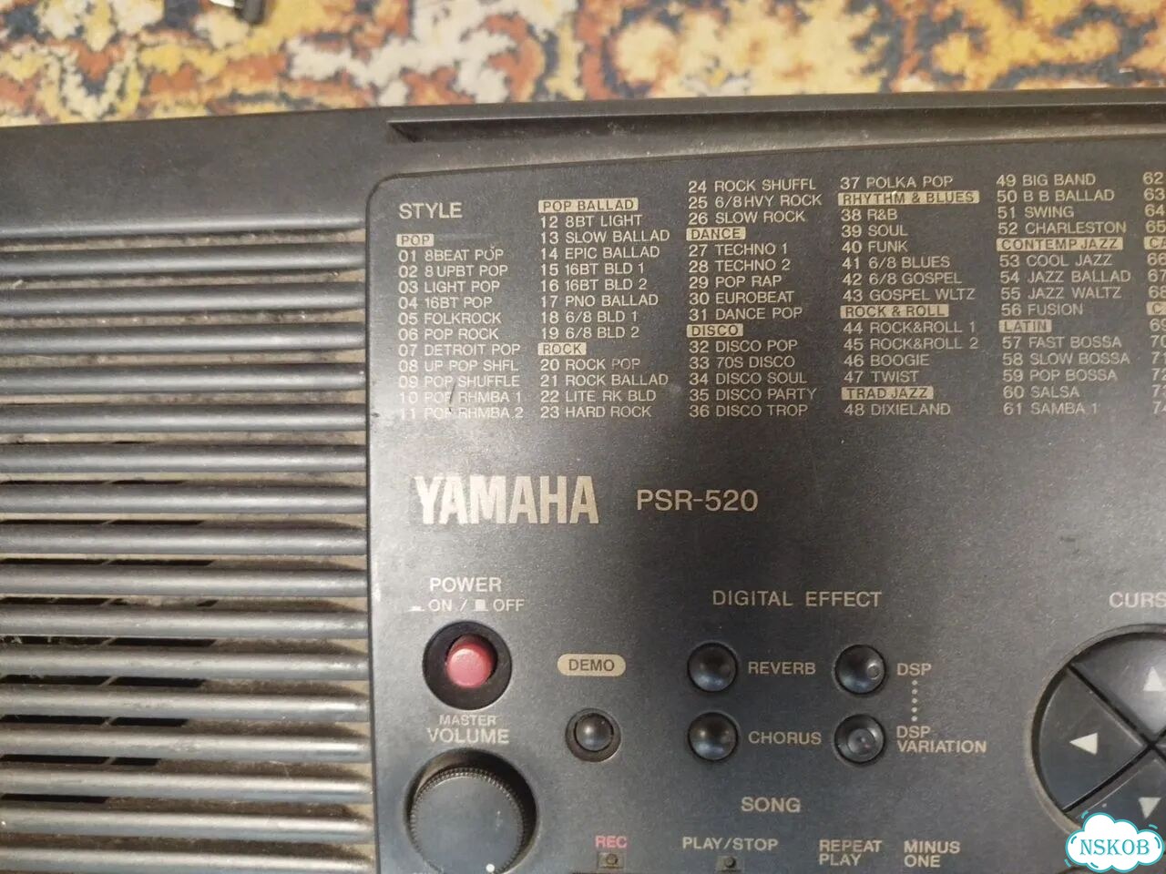 Синтезатор yamaha psr-520 фото 3