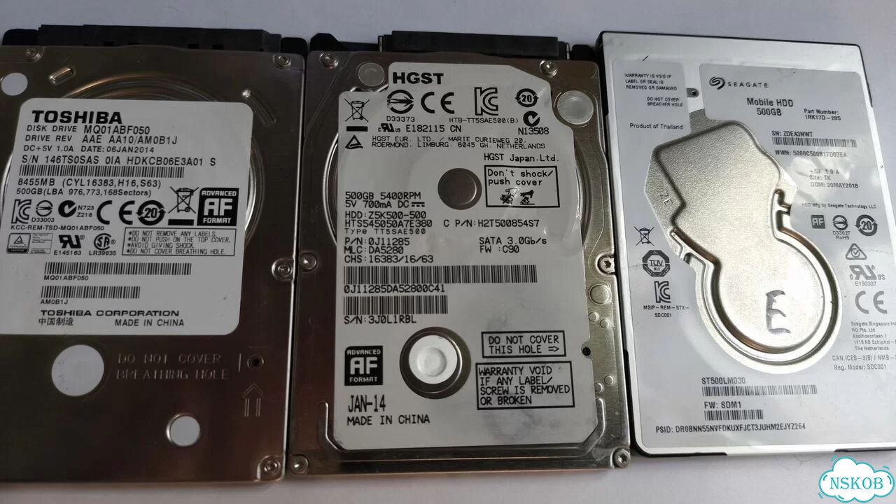 Hdd SATA 500gb 2.5(лот 3шт) фото 1