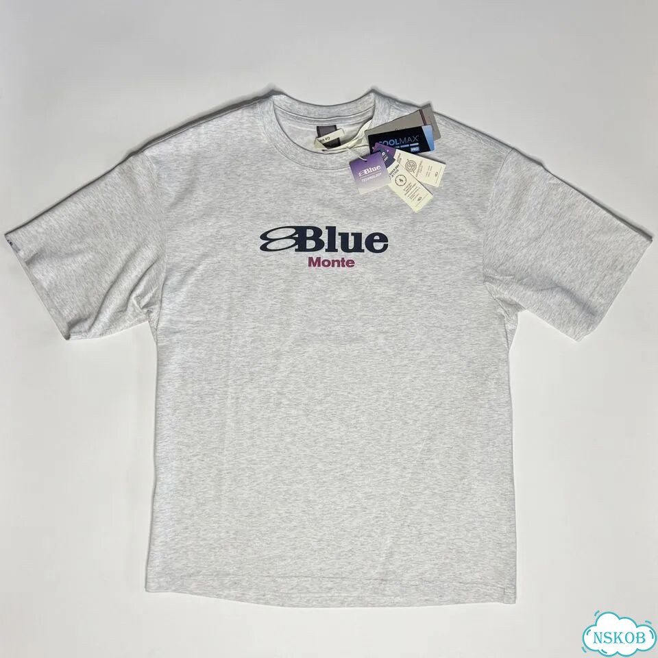 Футболка Nothomme Blue Monte Logo Print T-Shirt фото 1