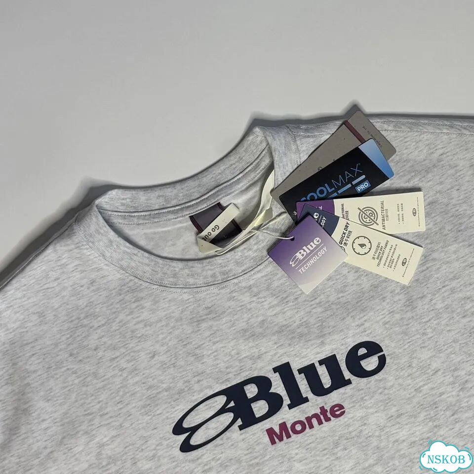 Футболка Nothomme Blue Monte Logo Print T-Shirt фото 2
