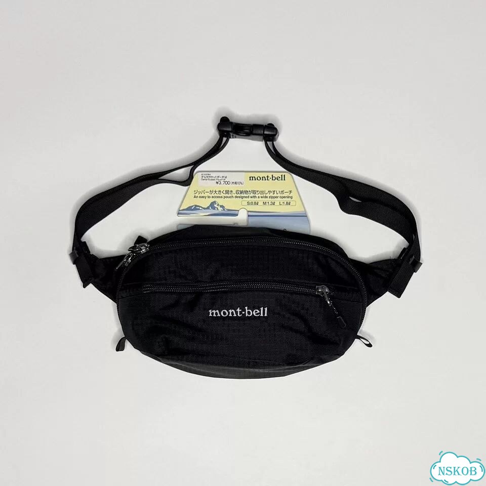 Сумка черная Montbell Delta Gusset Pouch M фото 1
