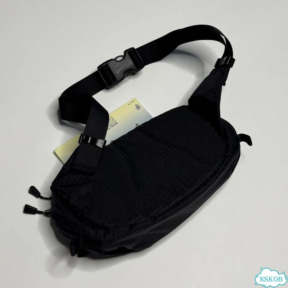 Сумка черная Montbell Delta Gusset Pouch M фото 4