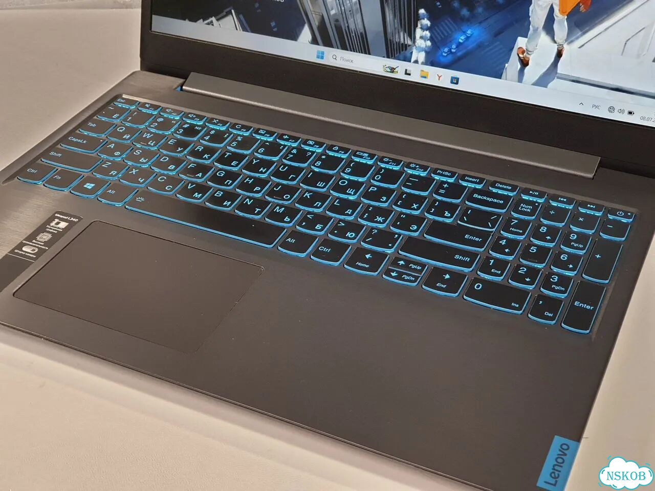 Ноутбук (Lenovo, IdeaPad L340-15IRH 81LK01P2RU, Intel, Core i5, 9300HF 4/8 2.4-4.1GHz, DDR4, 16Gb, S фото 2