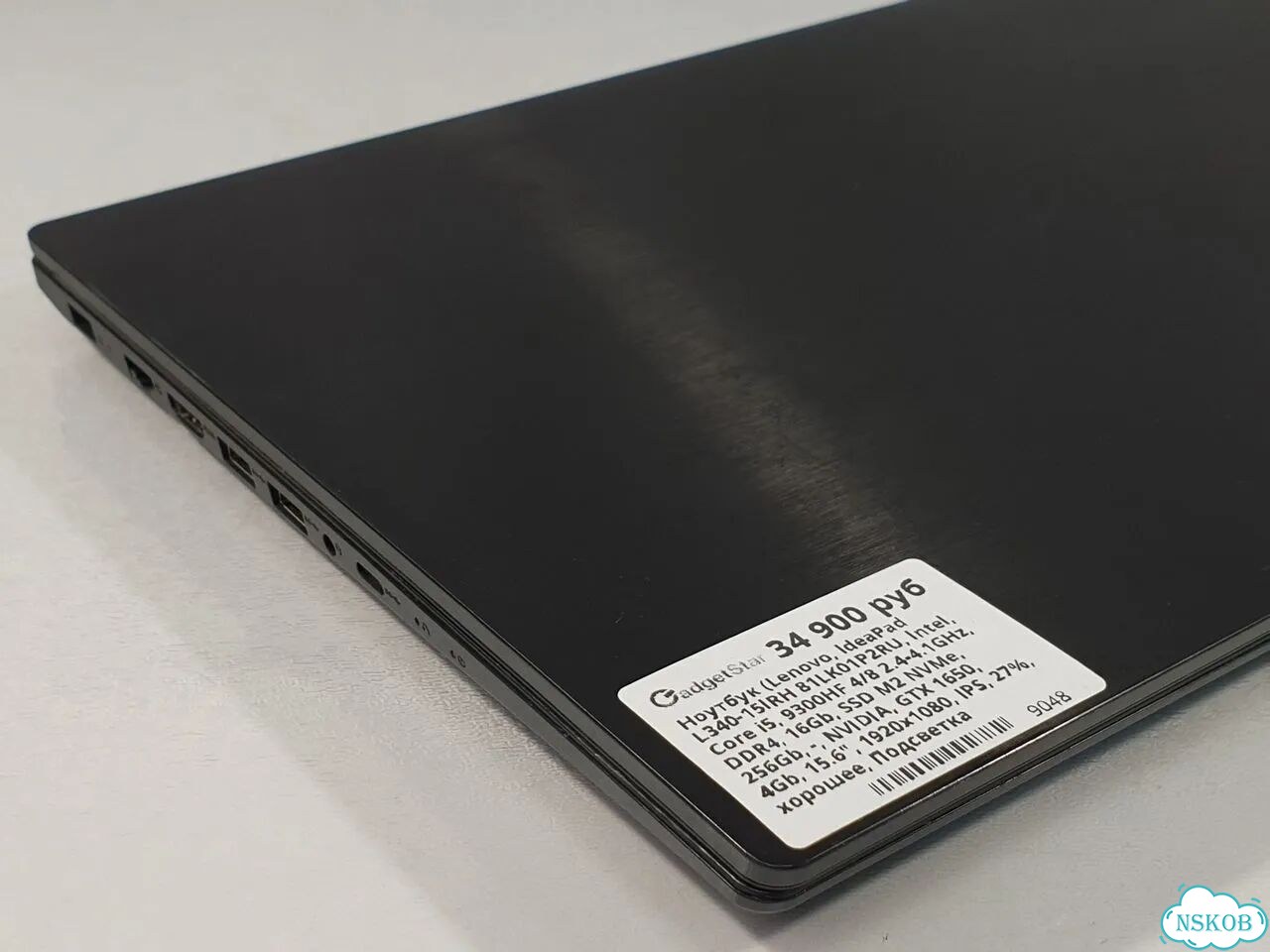 Ноутбук (Lenovo, IdeaPad L340-15IRH 81LK01P2RU, Intel, Core i5, 9300HF 4/8 2.4-4.1GHz, DDR4, 16Gb, S фото 4