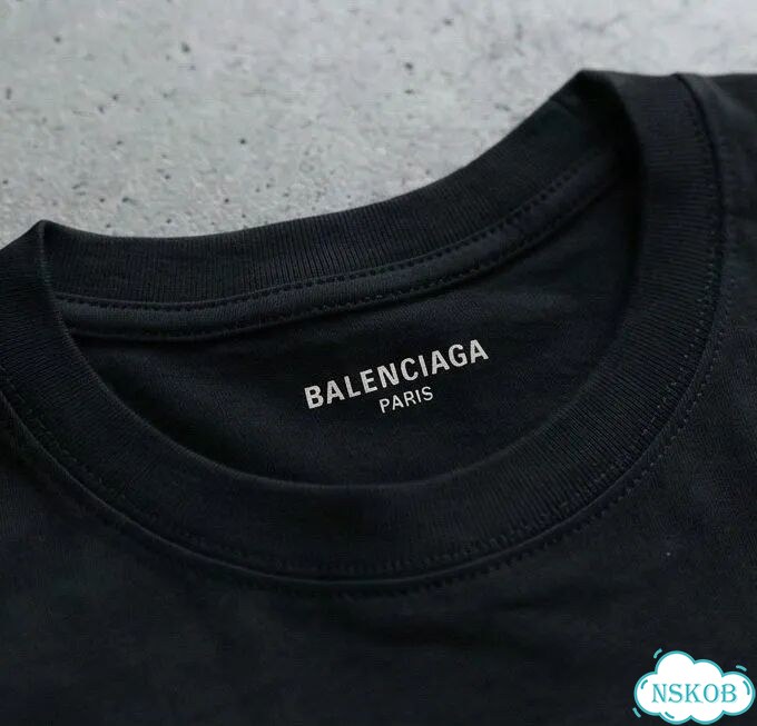 Футболка черная Balenciaga Tell us about DAC0017 luxury archive фото 5
