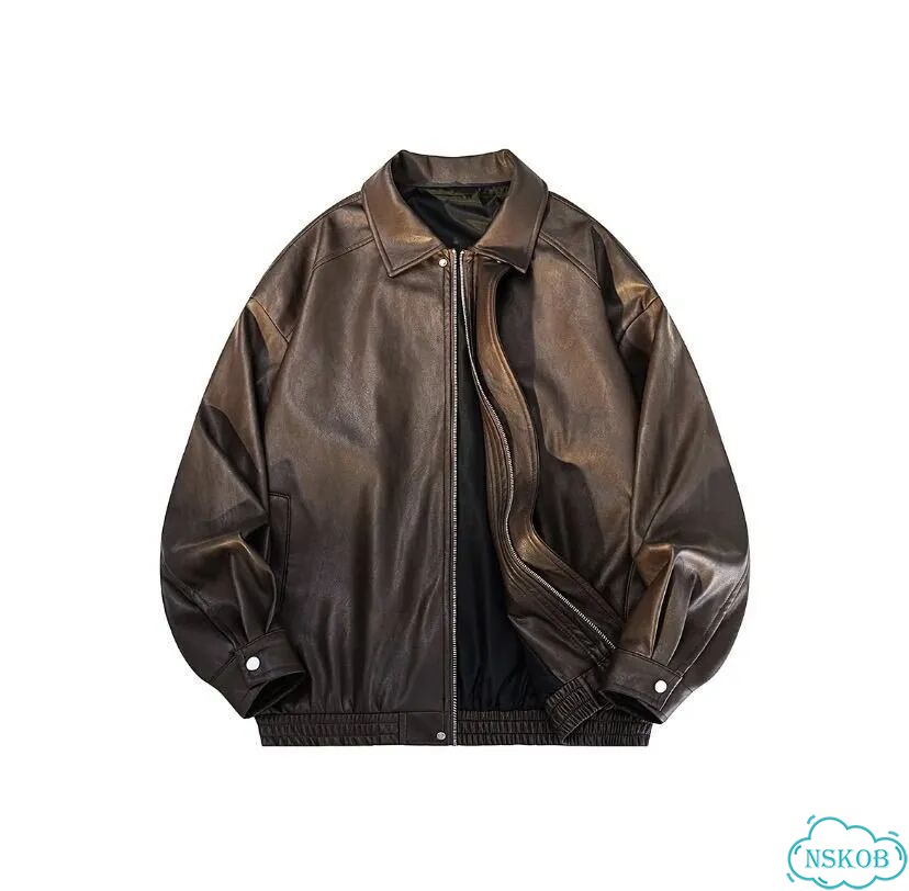 Magao Унисекс Кожаная куртка, мужская, ru58(3xl) фото 1