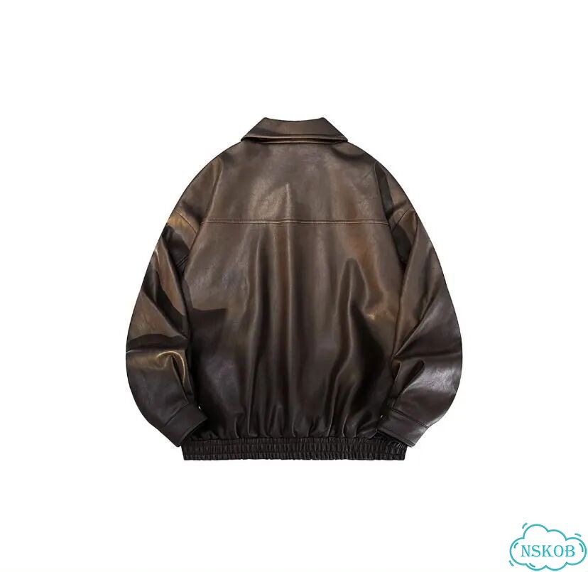 Magao Унисекс Кожаная куртка, мужская, ru58(3xl) фото 2