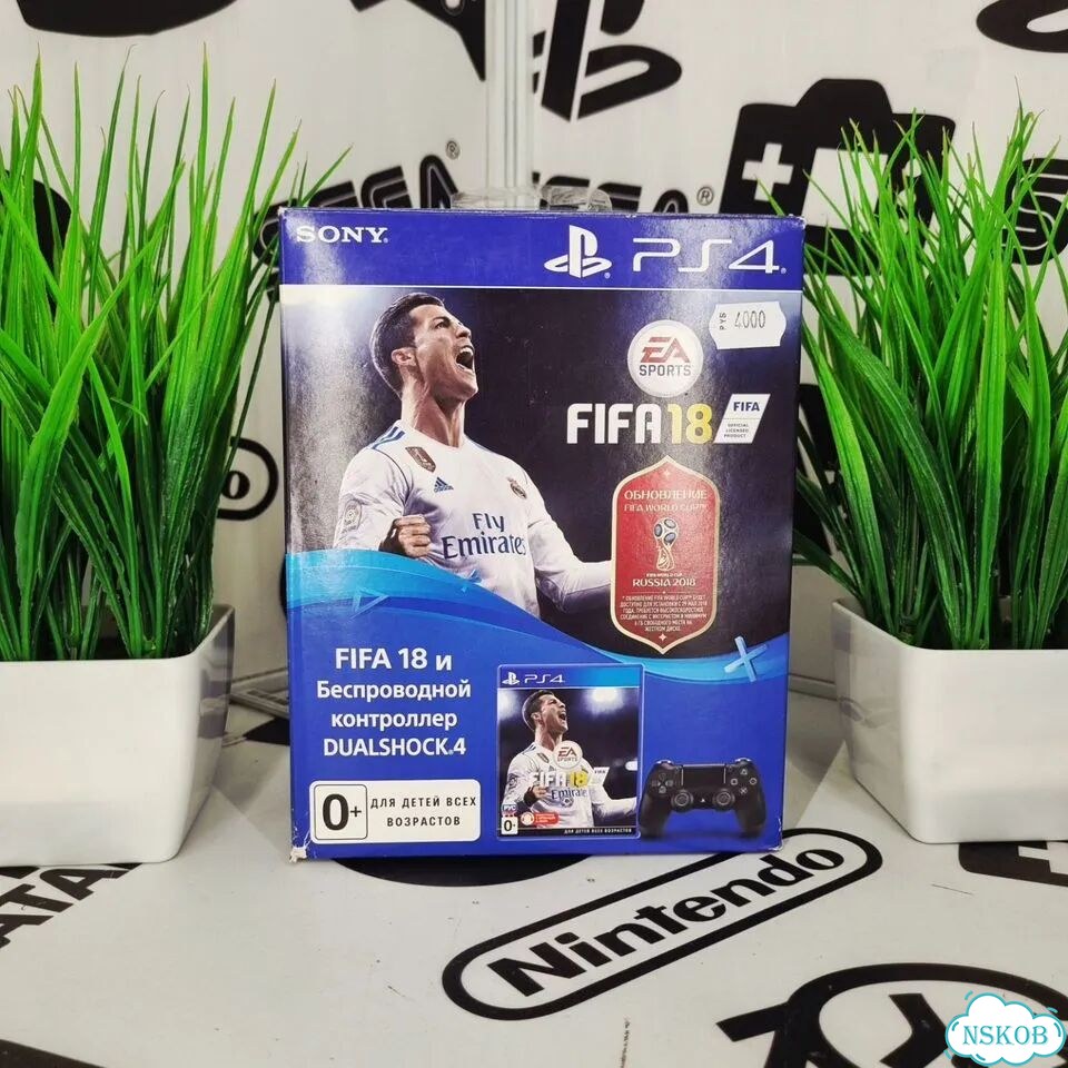 Dualshock 4 + FIFA 18 (PS4) Б/У фото 1