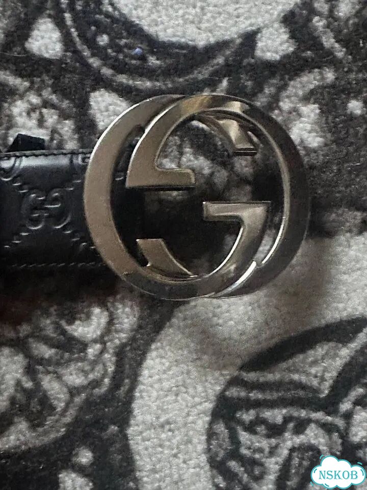 Ремень gucci monogram black фото 2