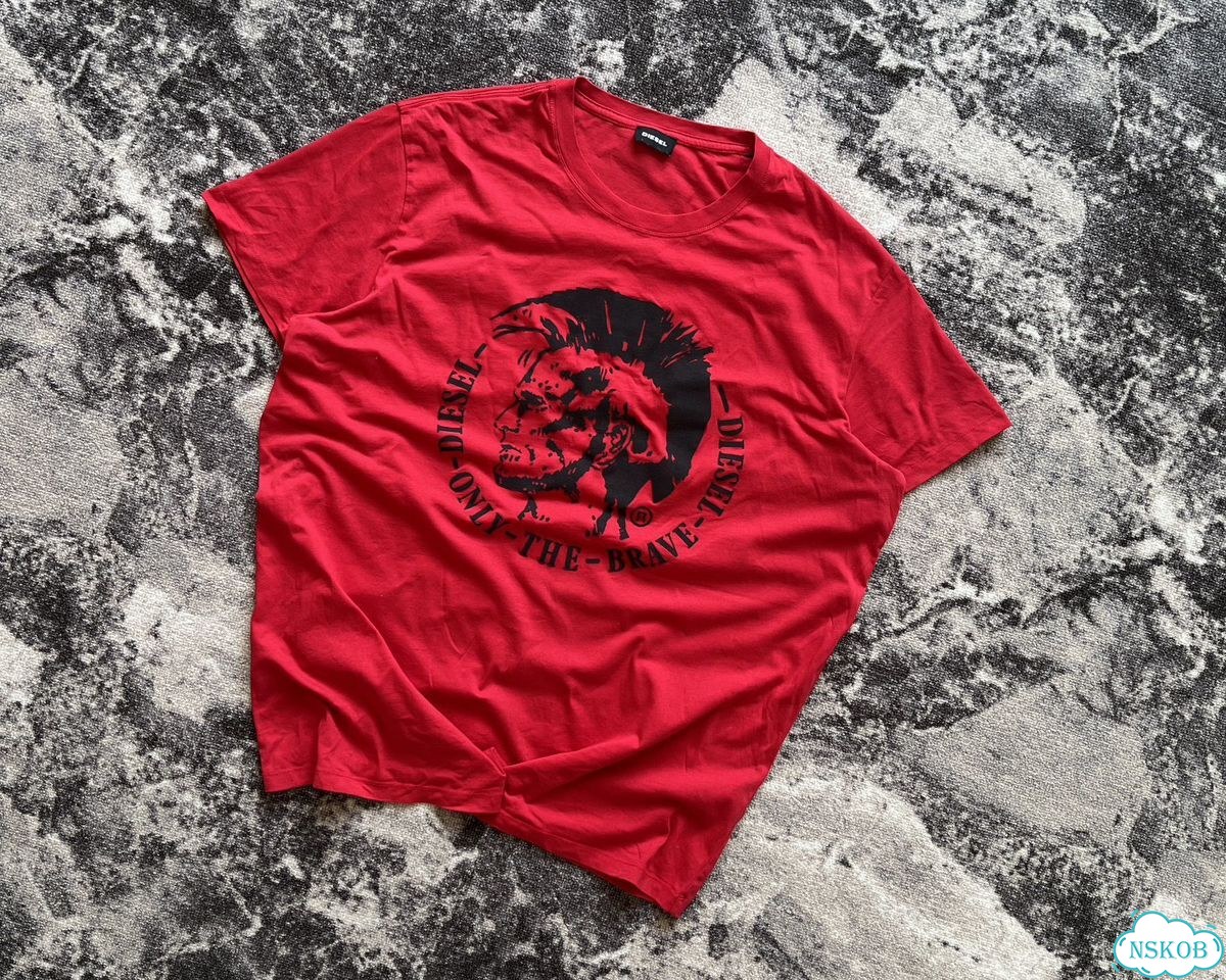 Футболка Diesel big logo Only the brave оригинал фото 2