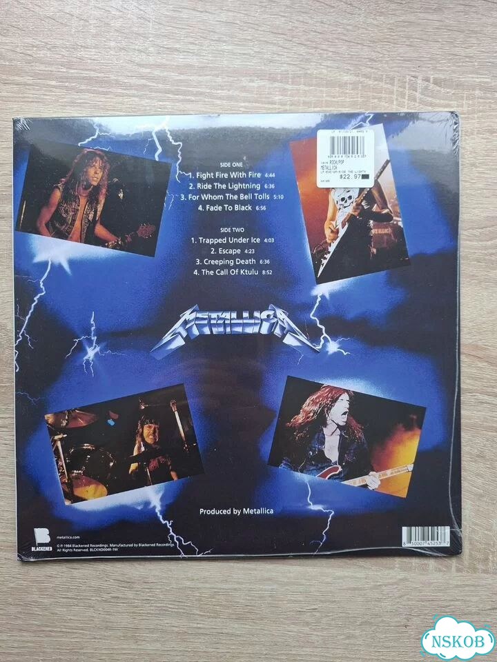 Пластинка Metallica–Ride The Lightning Новая фото 2