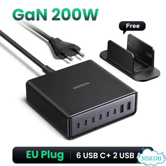 GaN-зарядка Ugreen 200Вт фото 1