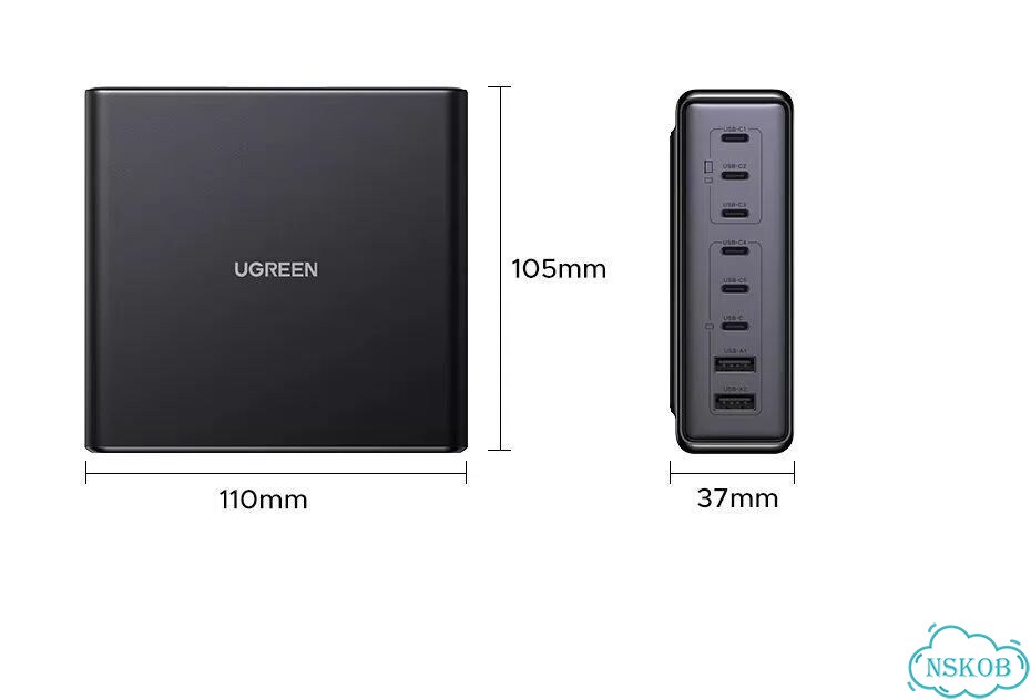 GaN-зарядка Ugreen 200Вт фото 5