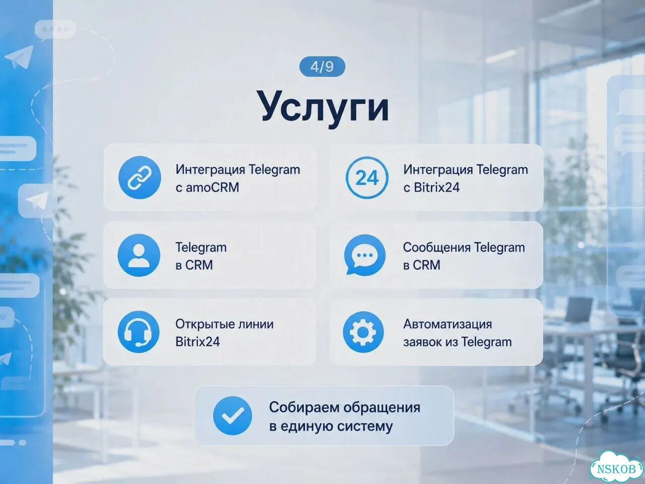 Интеграция Telegram с amoCRM и Bitrix24 фото 4