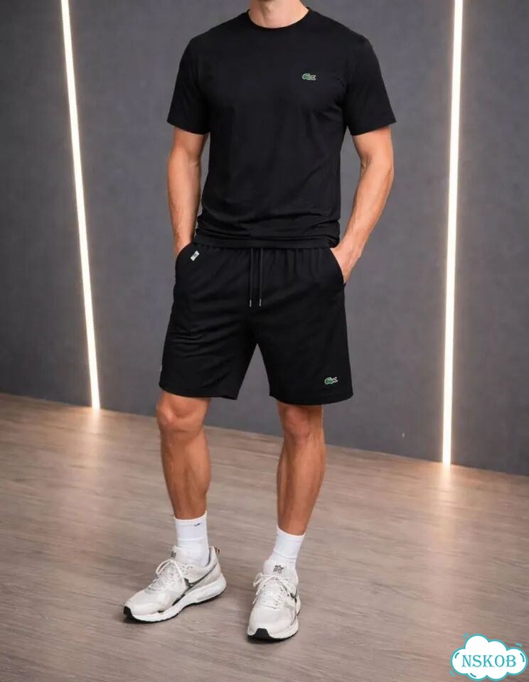 Костюм шорты с футболкой Lacoste фото 5