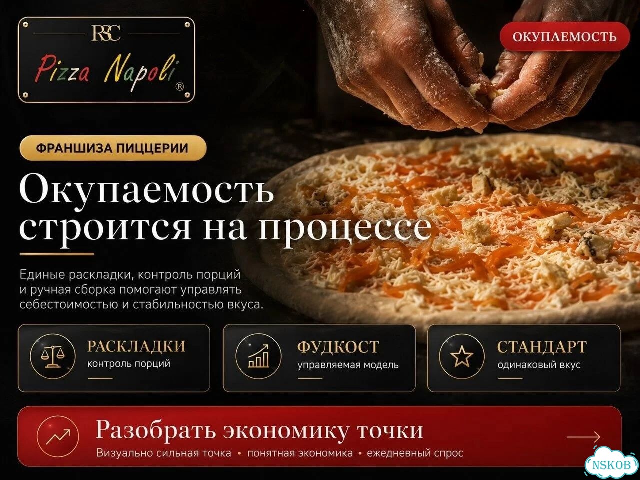 Готовая франшиза пиццерии от 15м2 Pizza Napoli фото 5