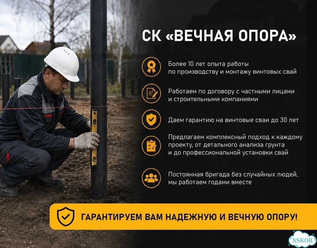 Фундамент для дома на сваях фото 2