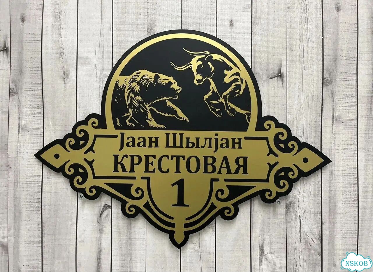 Вывеска, табличка с номером дома от производителя фото 4