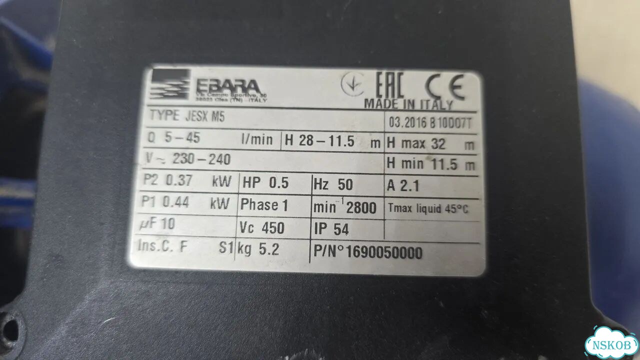 Центробежный насос Ebara Jesx M5 фото 4