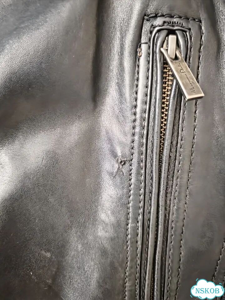 Кожаная куртка Massimo Dutti фото 2