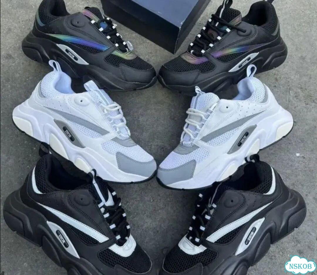 Кроссовки Dior b22 reflective black 36-45 фото 2
