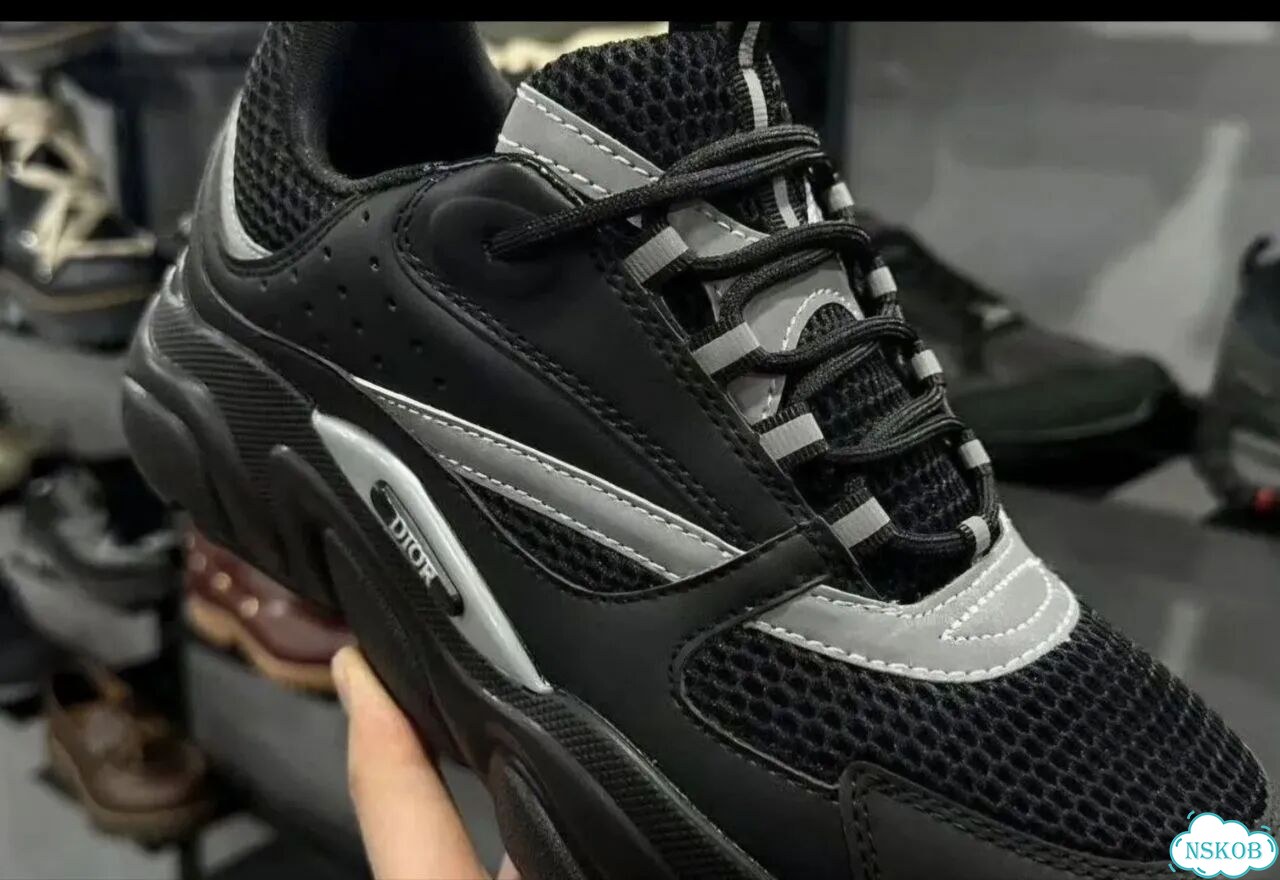 Кроссовки Dior b22 reflective black 36-45 фото 3
