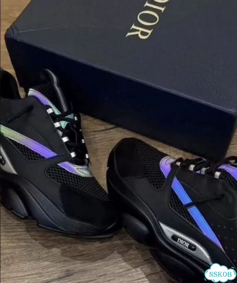 Кроссовки Dior b22 reflective black 36-45 фото 6