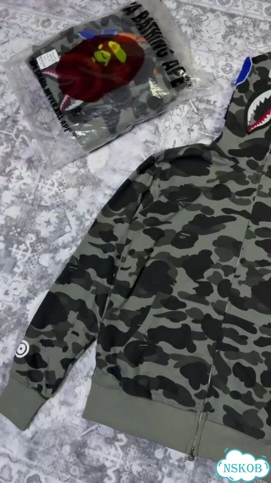 Зип худи Bape Shark фото 1