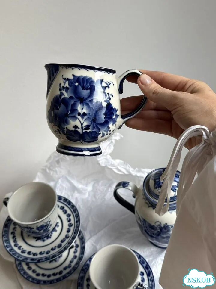 Чайный сервиз гжель фото 6