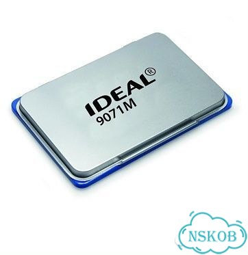 Ideal 9071M настольная штемпельная подушка 56х90 мм / синий фото 1