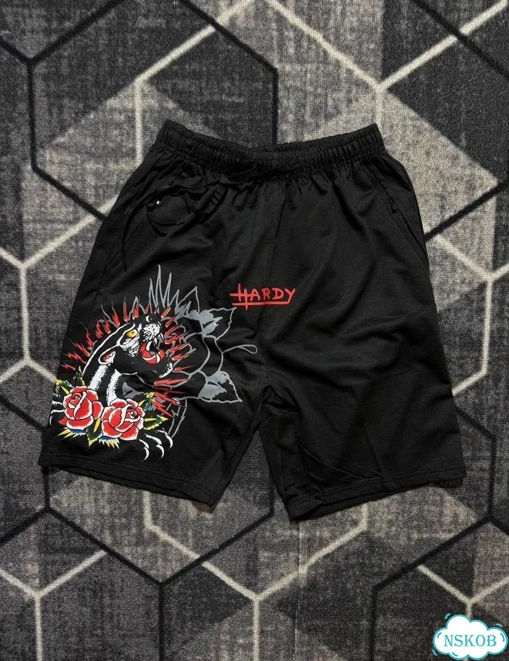 Шорты Черные Ed Hardy Pantera (Новинка) фото 1
