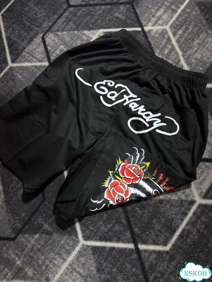 Шорты Черные Ed Hardy Pantera (Новинка) фото 2