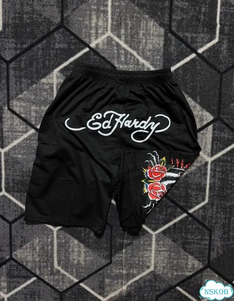 Шорты Черные Ed Hardy Pantera (Новинка) фото 3
