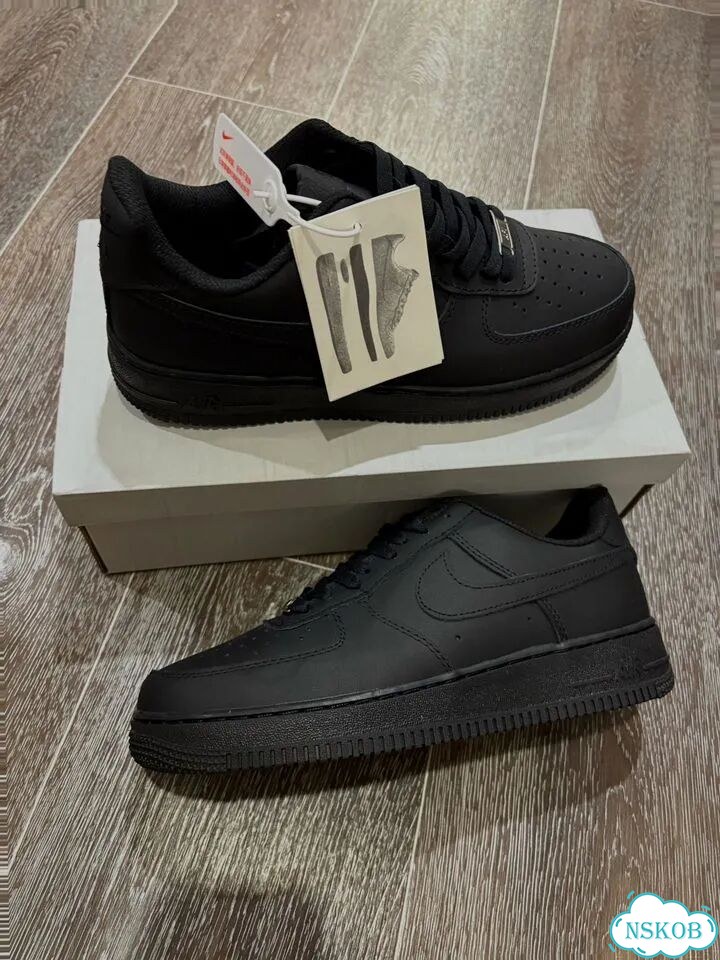 Nike форсы черные 41-45 размер премиум качество фото 1