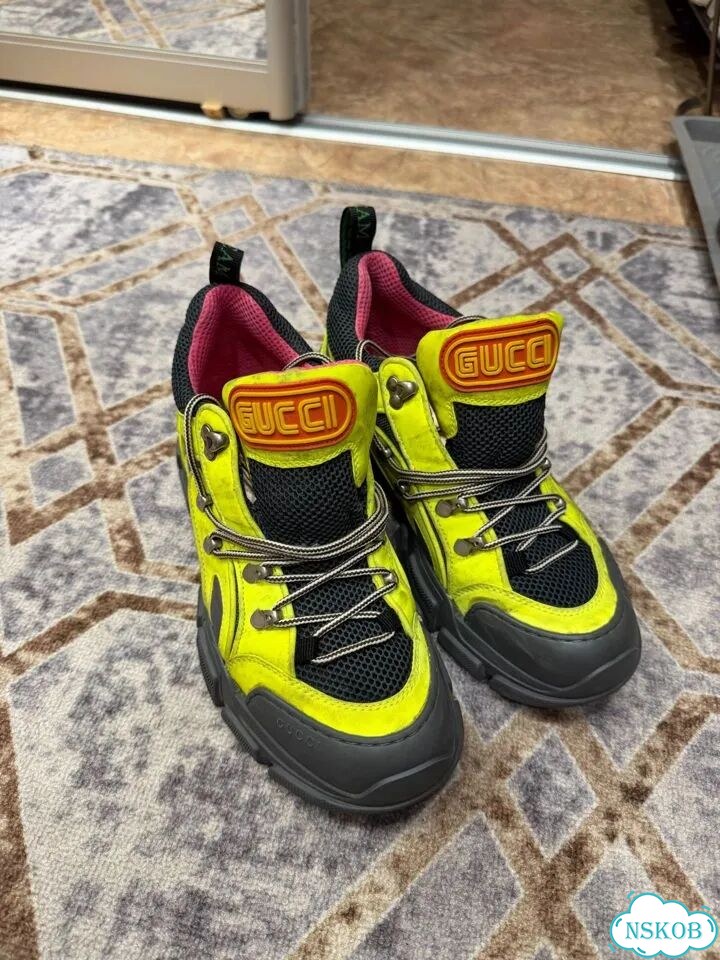 Кроссовки Gucci flashtrek рефлектив фото 5