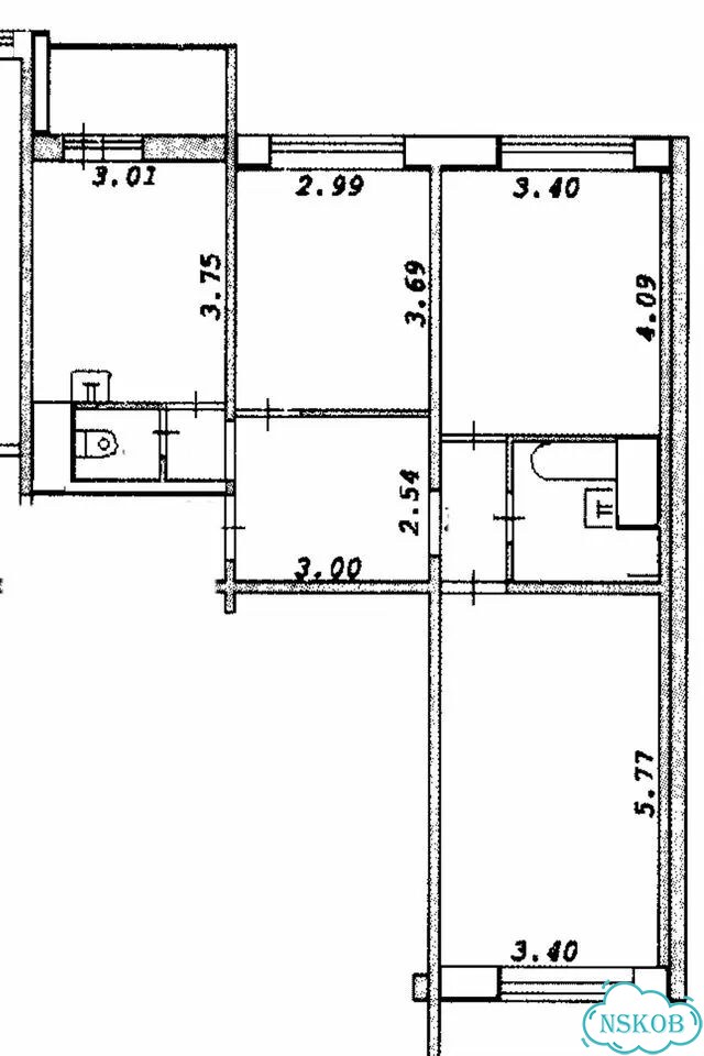 3-к. квартира, 72,1 м², 6/17 эт. фото 1