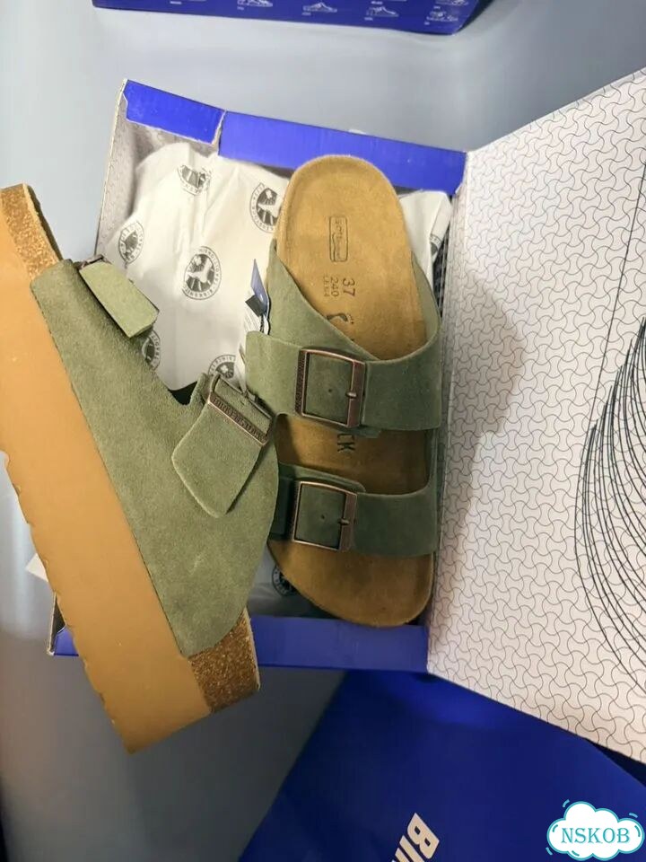 Birkenstock на платформе фото 4