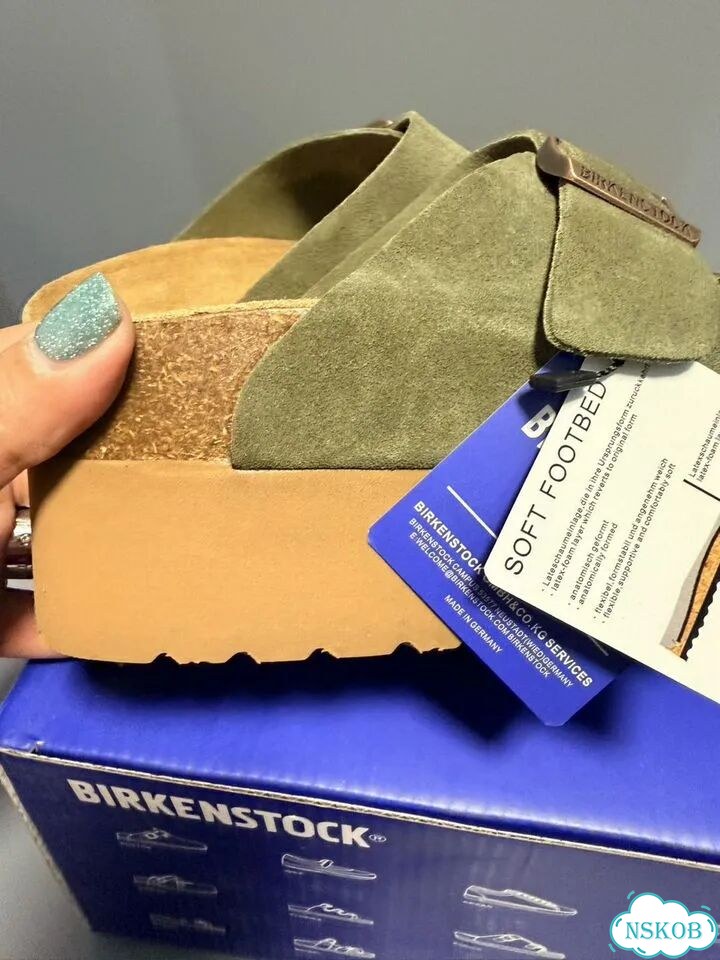 Birkenstock на платформе фото 6