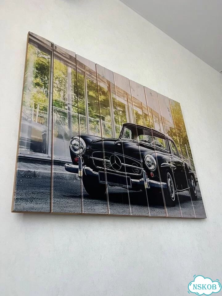 Картина на досках mercedes фото 2