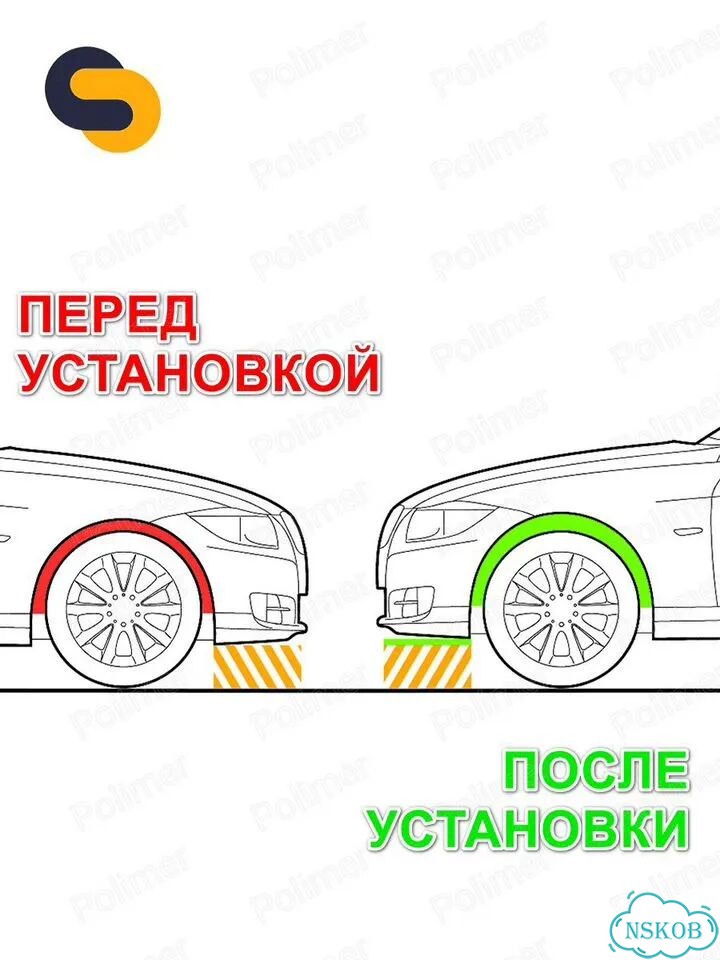 Проставки увеличения клиренса передних стоек для BYD Song Max (I) 2017-Н.В. - полиуретан 10 мм фото 6