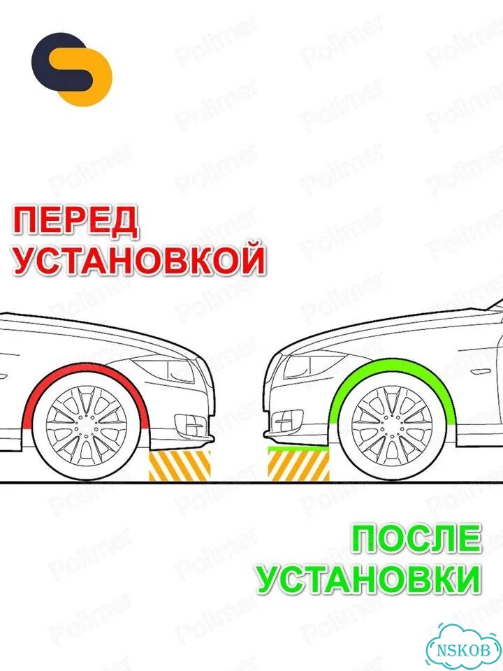 Проставки увеличения клиренса передних стоек для BYD Song Max (I) 2017-Н.В. - полиуретан 40 мм фото 6