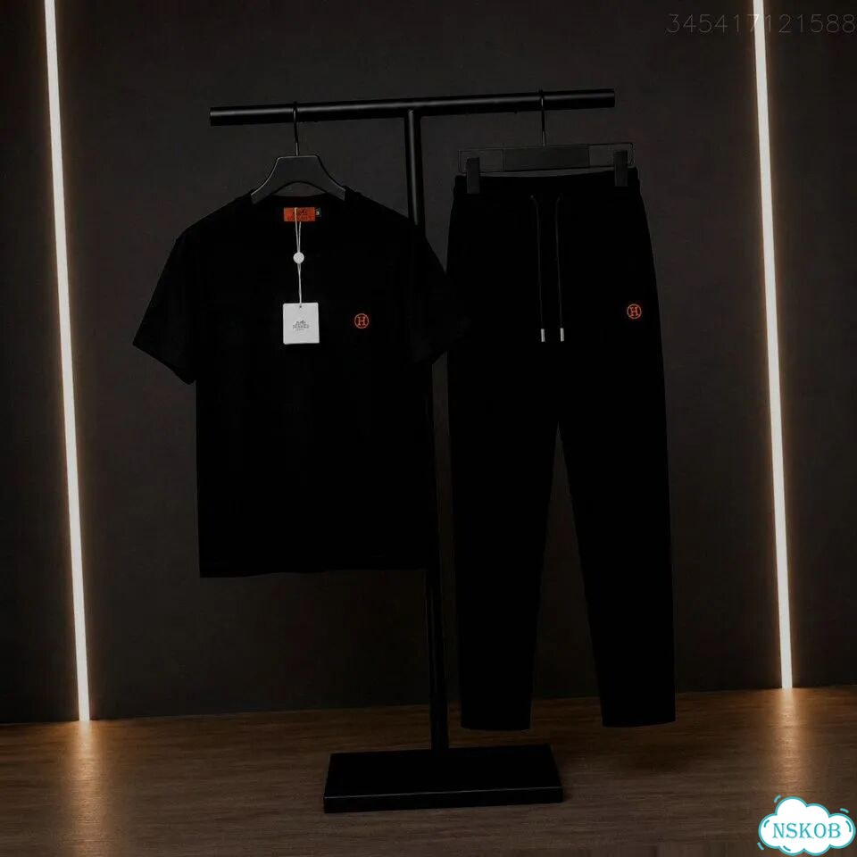 Костюм штаны с футболкой Hermes фото 1