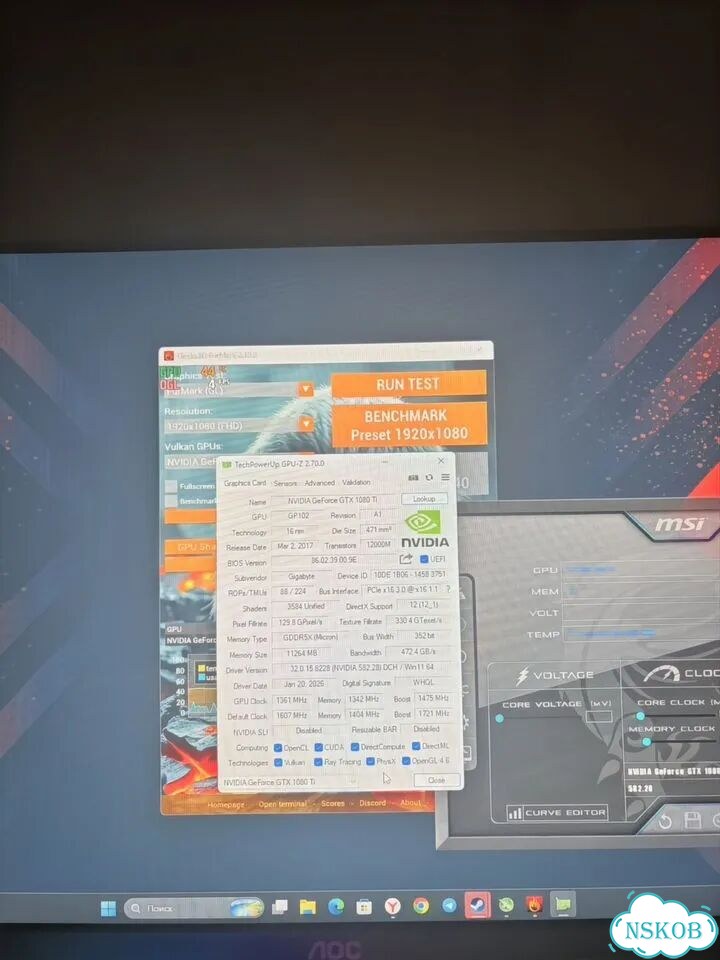 Gtx 1080ti 11gb aorus фото 3