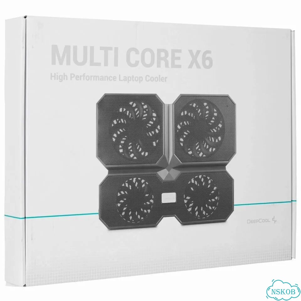Охлаждающая подставка deepcool MultiCore X6 черный фото 1
