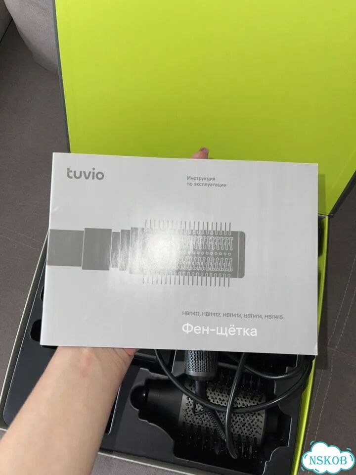 Фен щетка tuvio фото 3
