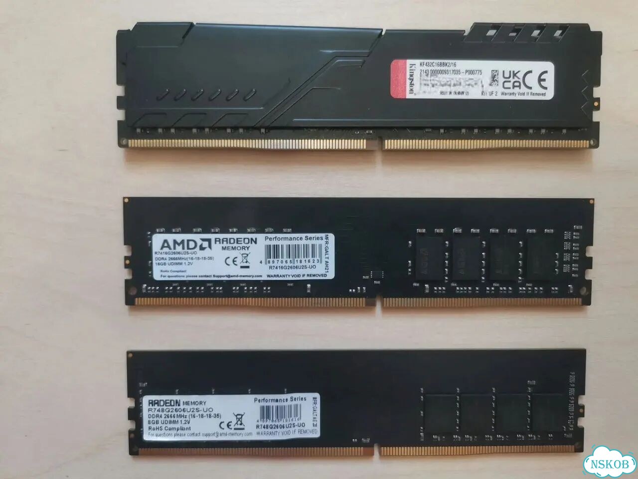Оперативная память ddr4 Kingston, AMD 8, 16 Gb фото 1