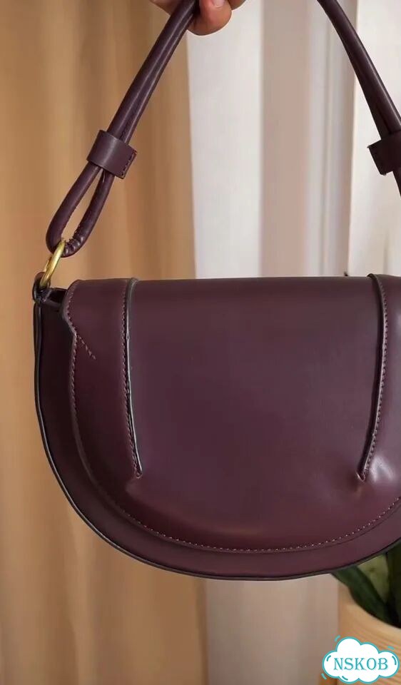 Бордовая сумка через плечо кросс-боди Zara фото 1