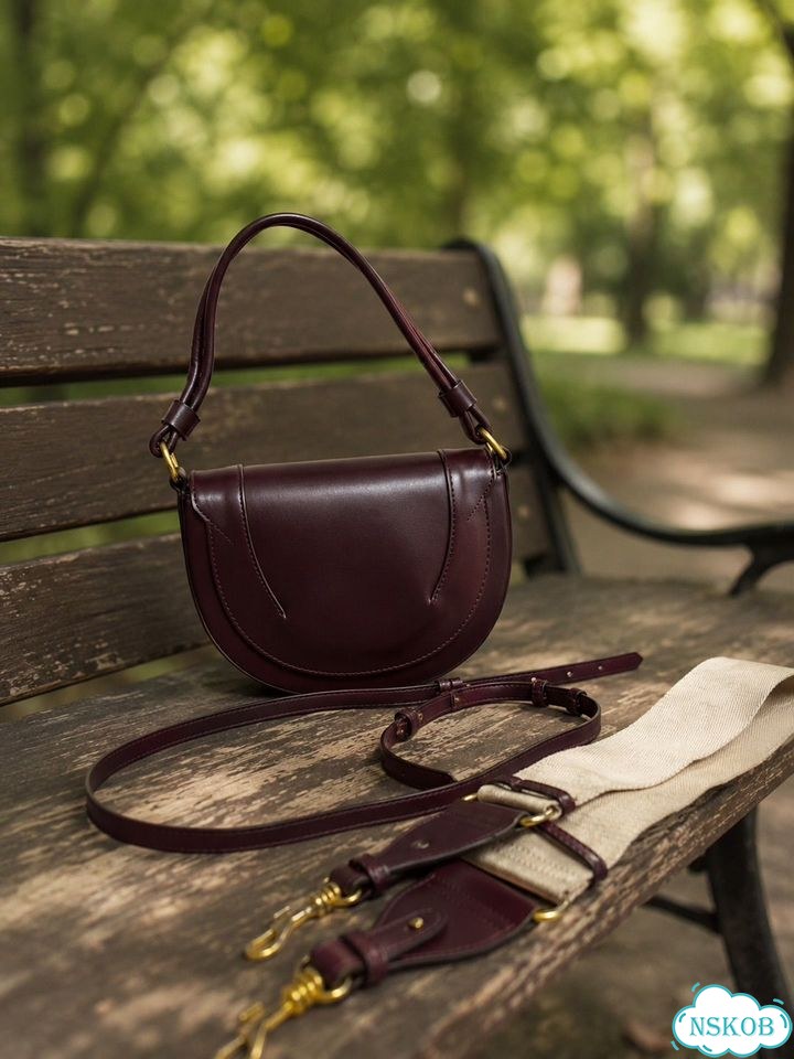 Бордовая сумка через плечо кросс-боди Zara фото 3