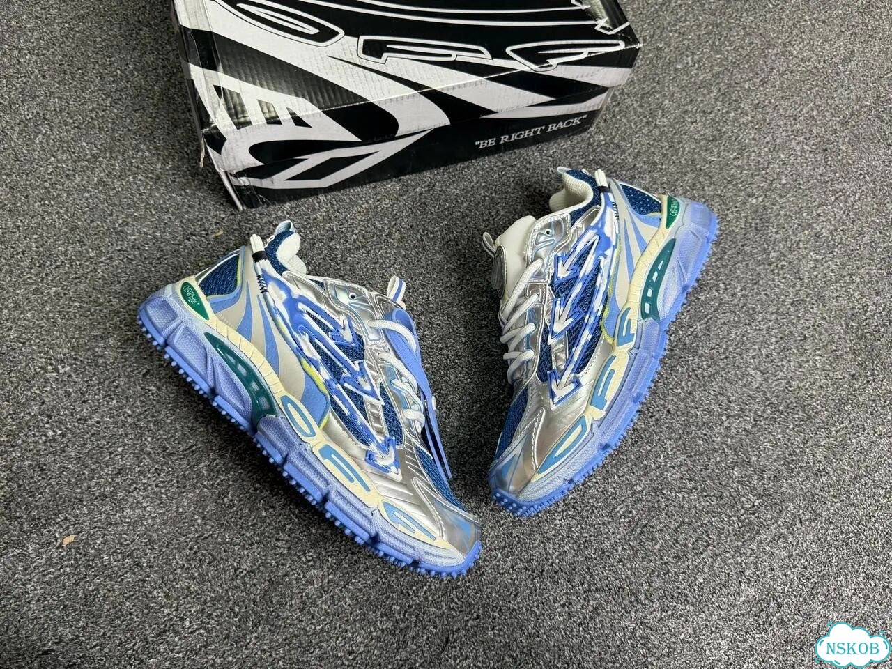 Off white be right back синие фото 4