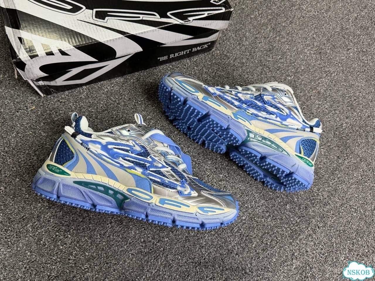 Off white be right back синие фото 8